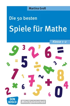 Martina Groß Die 50 besten Spiele für Mathe. Klasse 1-2 - eBook обложка книги