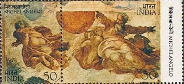 Стварэньне сьвяціл Мікеланджэла 14751564 Фрагмэнт Сікстынская капэла - фото 14