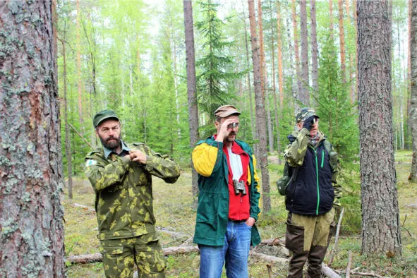 Замер высоты дерева Сдача норматива Троицкая Татьяна крутит реласкоп - фото 14