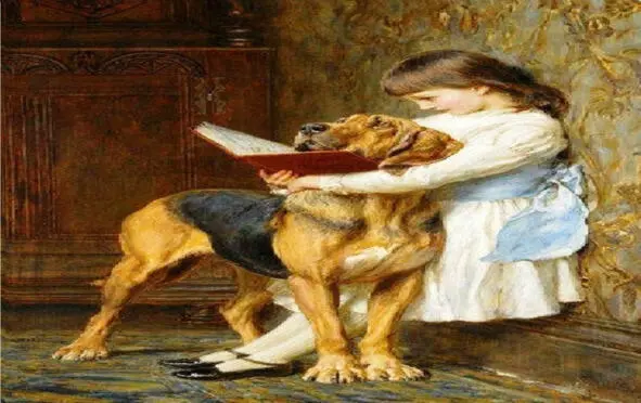 Художник BRITON RIVIERE Я люблю читать своей собаке Сказки и рассказы - фото 7