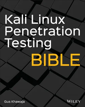 Gus Khawaja Kali Linux Penetration Testing Bible обложка книги