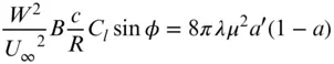 substituting for sin ϕ gives 370 The value of the lift coefficient C lin - фото 260
