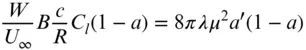 The value of the lift coefficient C lin the above equation is an input and it - фото 261