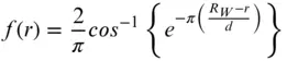 R w r is a distance measured from the wake edge Distance d between the discs - фото 309