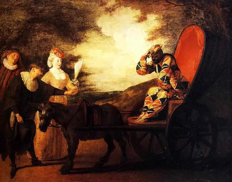 Арлекин император Луны 1708 Музей изящных искусств Нант В Валансьене - фото 18