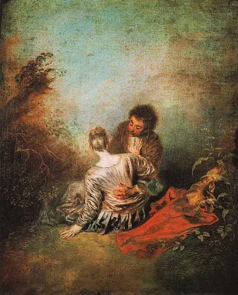 Неуверенность 17161718 Лувр Париж Шарм жизни Ок 1716 Коллекция Уоллес - фото 35