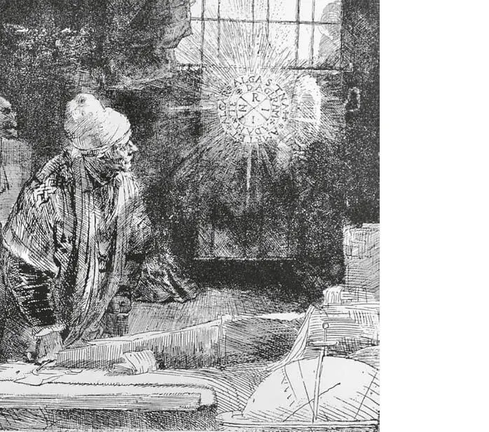Doktor Faustus Radierung von Rembrandt van Rijn Diesen Herzenswunsch kann - фото 2