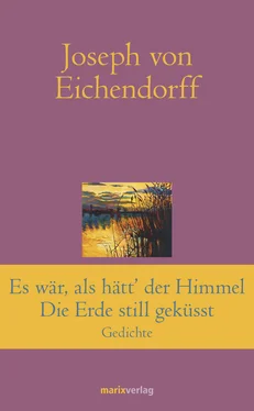 Joseph von Eichendorff Es war, als hätt' der Himmel die Erde still geküsst обложка книги