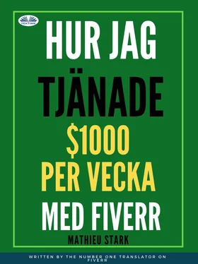 Stark Mathieu Hur Jag Tjänade $1000 Per Vecka Med Fiverr обложка книги