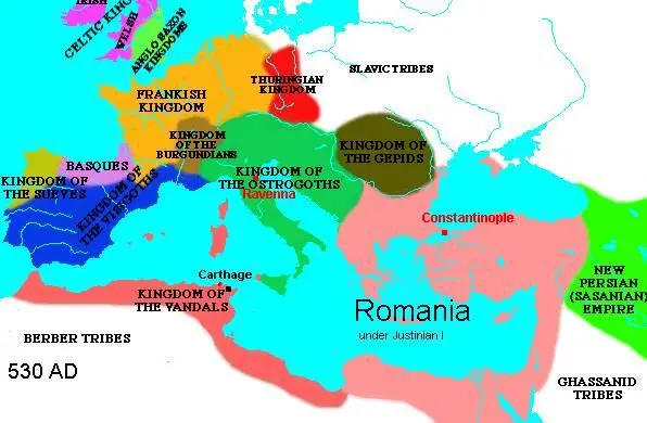 Существовала в это время и описываемая им династия Юстиниана НА Морозов - фото 6