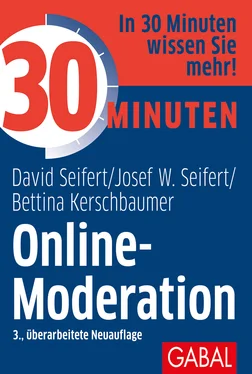 Josef W. Seifert 30 Minuten Online-Moderation обложка книги