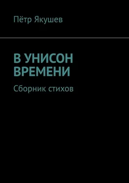 Пётр Якушев В УНИСОН ВРЕМЕНИ. Сборник стихов обложка книги