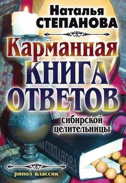 Наталья Степанова Карманная книга ответов сибирской целительницы обложка книги