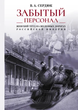 Виталий Сердюк «Забытый персонал»: женский труд на железных дорогах Российской империи обложка книги