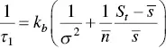 where τ 1is the relaxation time associated to k b σ 2is the variance of the - фото 45