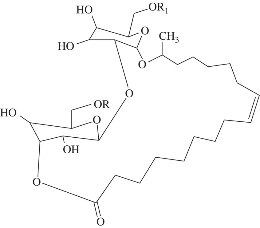 Figure 44 Structure of sophorolipids 464 Trehalolipids Trehalolipids is - фото 75