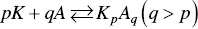 where K is the counterion A the surfactant ion and p and q the stoichiometric - фото 13