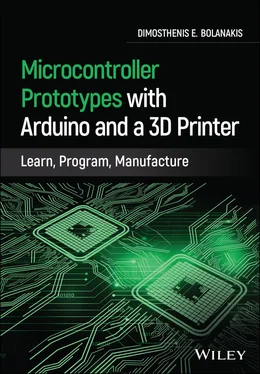 Dimosthenis E. Bolanakis Microcontroller Prototypes with Arduino and a 3D Printer обложка книги