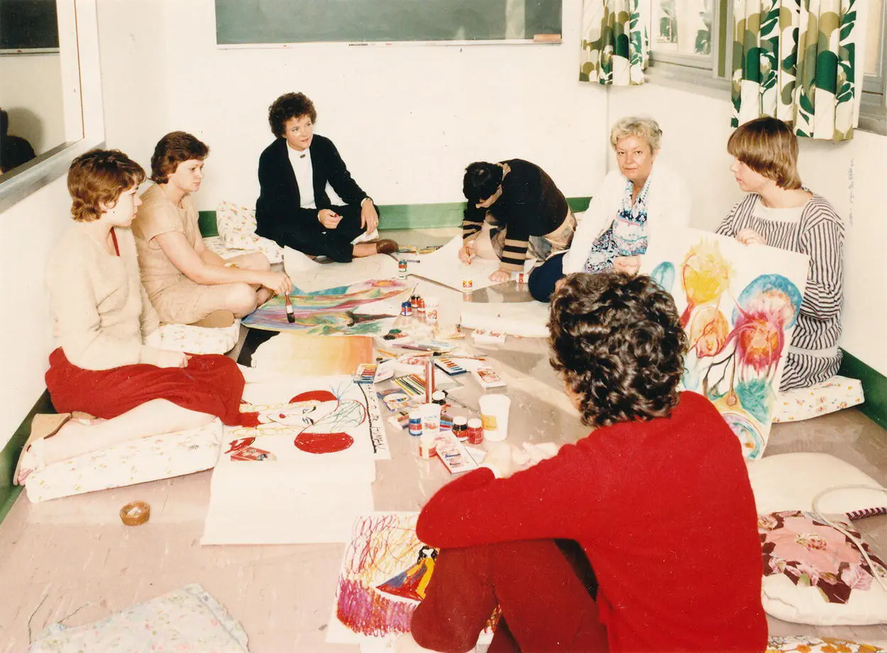 FIGURE 21 The author leading occupational group therapy with a group of - фото 5