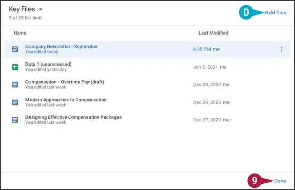 The Add to Workspace pane closes The files appear on the screen for the - фото 484