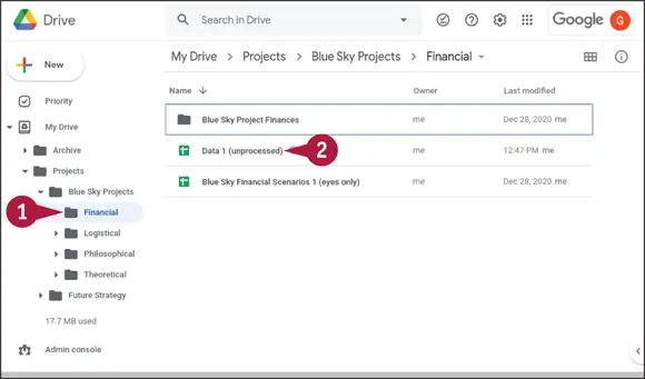 Open a File from Google Drive In Google Drive navigate to the folder that - фото 265