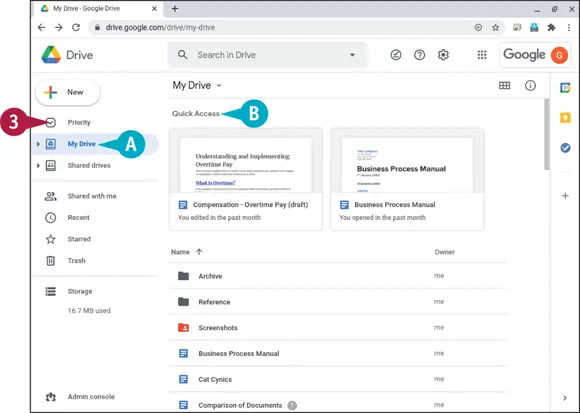Google Drive opens The My Drive category is selected at first - фото 157