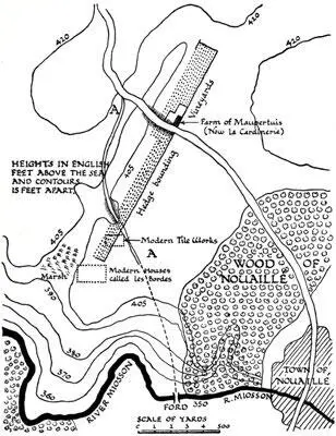 The line along which the Black Prince threw up entrenchments was the head of - фото 177