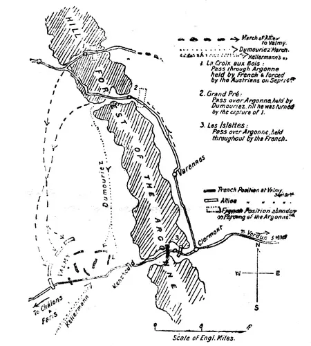 Sketch Map showing the turning of the positions on the Argonne and the - фото 118