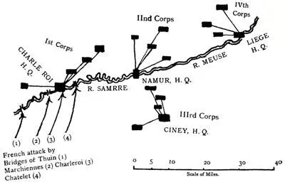 Disposition of the Four Prussian Corps on June 15th 1815 At dawn then the - фото 148