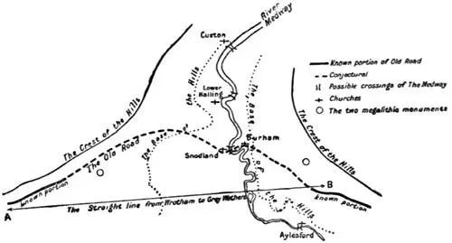 A single heavy line indicates the crest of the hillsa crest from over six - фото 109