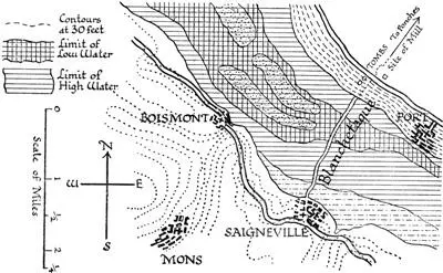 Sketch showing Estuary of the Somme at Blanchetaque in 1346 III THE - фото 144