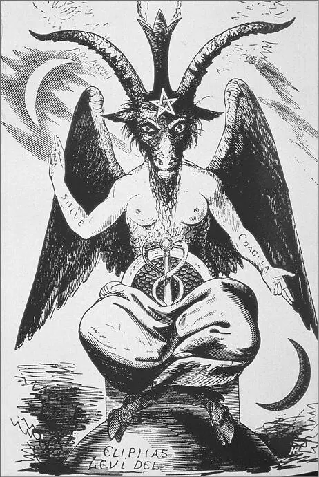 Abb 211 Saturn als satanisches BaphometSymbol Manly P Hall einer der - фото 220