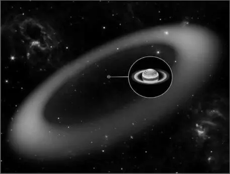 Abb 173 Im Jahr 2009 wurde ein weiterer gigantischer Saturnring entdeckt - фото 179