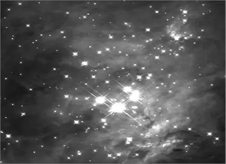 Abb 145 Orions sogenannte Trapezsterne Zwar wird der Nebel als Wolke aus - фото 150
