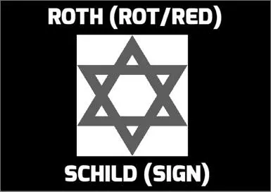 Abb 206 Das rote Hexagramm von dem sich der Name Rothschild ableitet Später - фото 214