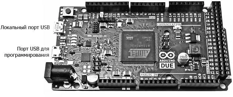 Рис 112Плата Arduino Due с двумя портами USB Эмуляция клавиатуры Функции - фото 75