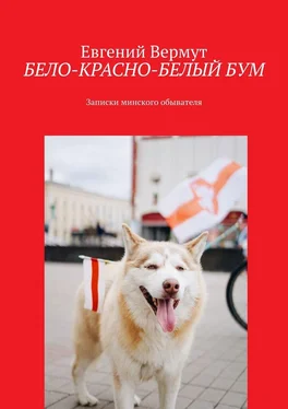 Евгений Вермут БЕЛО-КРАСНО-БЕЛЫЙ БУМ. Записки минского обывателя обложка книги