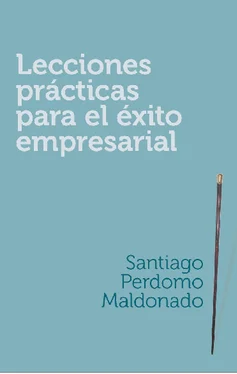 Santiago Perdomo Maldonado Lecciones prácticas para el éxito empresarial обложка книги