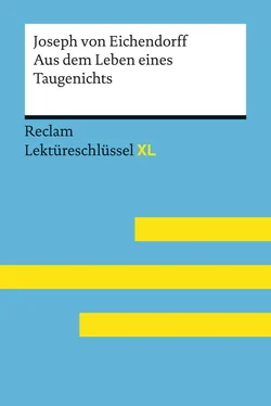 Theodor Pelster Aus dem Leben eines Taugenichts von Joseph von Eichendorff: Reclam Lektüreschlüssel XL обложка книги