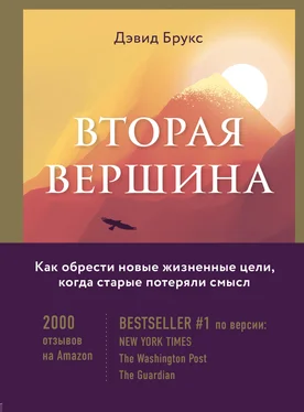 Дэвид Брукс Вторая вершина. Величайшая книга размышлений о мудрости и цели жизни обложка книги