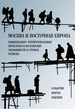 Сборник статей Москва и Восточная Европа. Национально-территориальные проблемы и положение меньшинств в странах региона. События. Факты. Оценки обложка книги