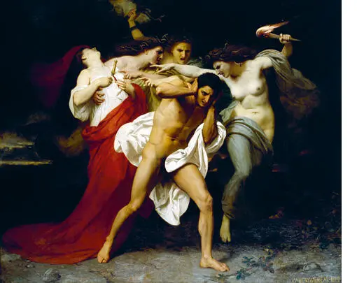 Abb 1 Orestes wird von Furien gehetzt Ölgemälde von WilliamAdolphe - фото 2