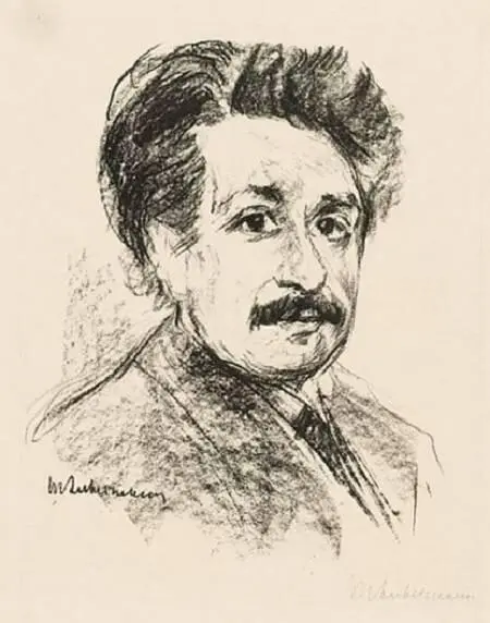 Альберт Эйнштейн Литография Макса Либермана 1925 г Тогда за грандиозным - фото 41