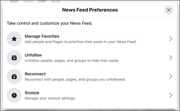 FIGURE 411The News Feed Preferences window Manage favorites Adding friends - фото 57
