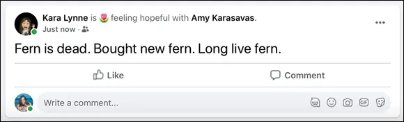 FIGURE 41Just your average status update Even in this simple example there - фото 48