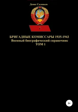 Денис Соловьев Бригадные комиссары 1935-1943. Том 1 обложка книги