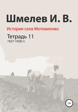 Иван Шмелев История села Мотовилово. Тетрадь 11. 1927–1928 гг. обложка книги