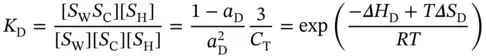 where Δ H Dand Δ S Dare the vant Hoff enthalpy and entropy of duplex formation - фото 73