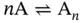 The general expression for the equilibrium constant K in terms of α and n is - фото 76