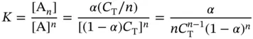 Note that this expression for the equilibrium constant for an association - фото 77